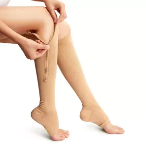 kompressionssocken, kompressionssocken mit offenen zehen, kompressionssocken mit reißverschluss, flugsocken