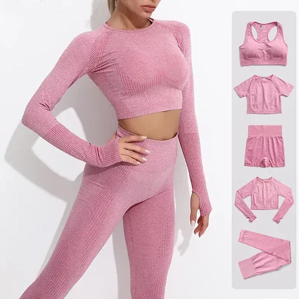 Frauen Workout Set, Frauen Fitness Set, Frauen Leggings, Frauen Crop Top, Yoga-Kleidung, Frauen Sportbekleidung