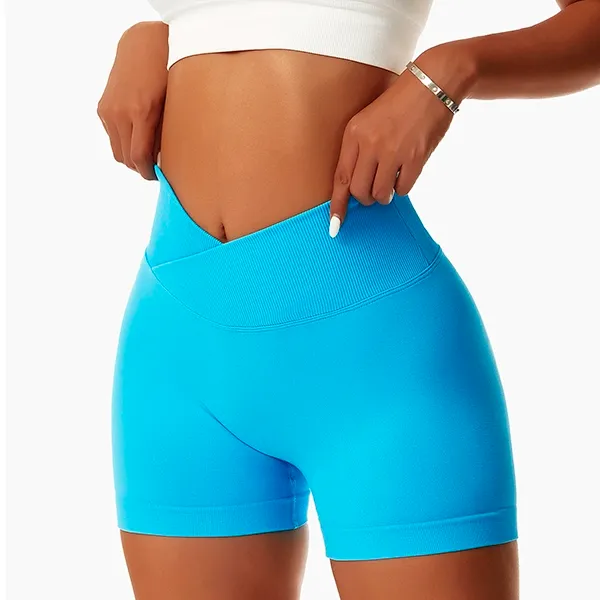 Fitness-Shorts, Shorts mit hoher Taille, Sport-Shorts, Frauen-Sport-Shorts, Yoga-Shorts mit hoher Taille, nahtlose Yoga-Shorts, Radler-Shorts, Workout-Shorts