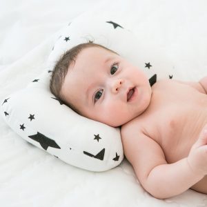 Baby Kissen Latex geformte Kissen Neugeborenen Anti Kopf Kinder Kissen Speicher atmungsaktiv Schweiß absorbieren 0-1 Jahre alt 