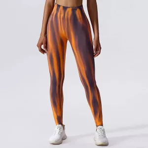 Leggings, Turnhallen-Leggings, nahtlose Leggings, Workout-Leggings, Leggings mit hoher Taille, Tie-Dye-Leggings, Sport-Leggings