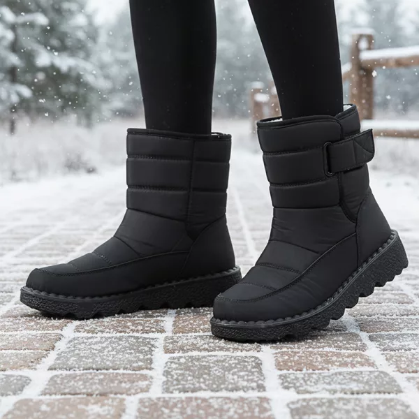 winter snow boots, waterproof snow boots, insulated boots, slip on winter boots